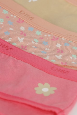 3 slip Pockets Coton - Rosa, salmone e senape