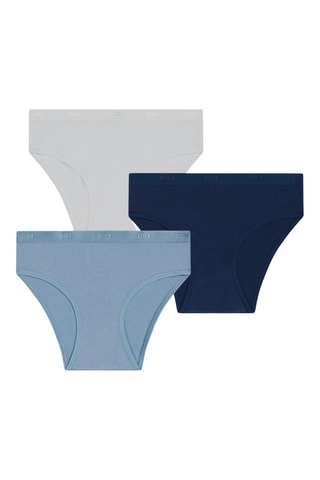 3 slip Pockets Ecodim - Blu e bianco