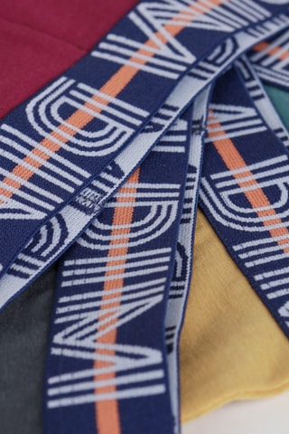 4 parigamba Coton stretch - Fucsia, beige e nero