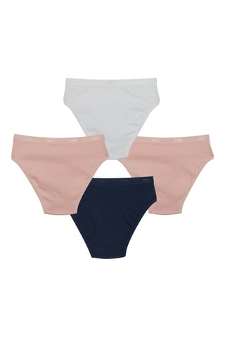 4 slip Les Pockets Ecodim - Rosa e nero
