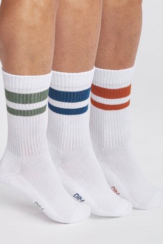 3 paia di calze Dim Sport - Bianco