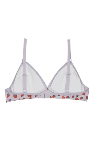 Reggiseno triangolo I Pockets - Lilla e rosso 