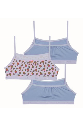 3 top Les Pockets - Blu e lilla