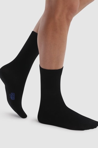 12 paia di calze Coton - Grigio antracite