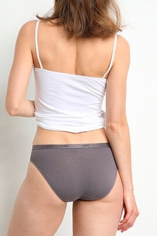 3 slip Les Pockets - Nero e grigio