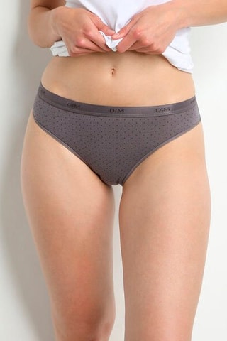 3 slip Les Pockets - Nero e grigio