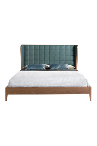 Cama em nogueira, pinho e faia - Área de deitar 180 x 200 cm