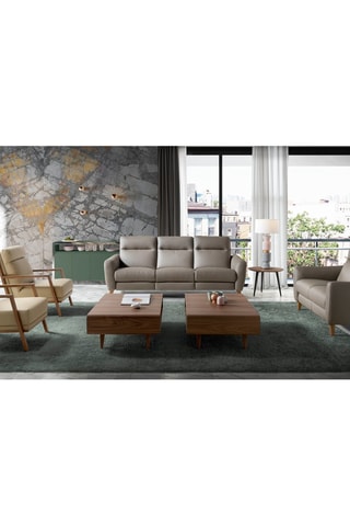 Mesa de centro Imitação de nogueira