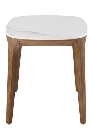 Mesa de apoio em mármore - 50 x 50 x 51 cm