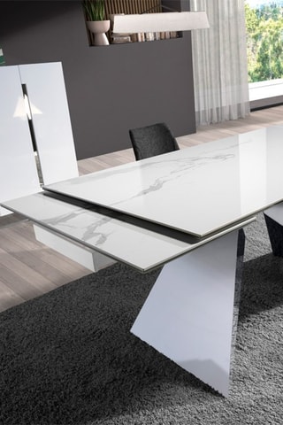 Table extensible en porcelaine - 160/240 x 76 x 90 cm