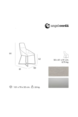 2 cadeiras - 50 x 91 x 61 cm