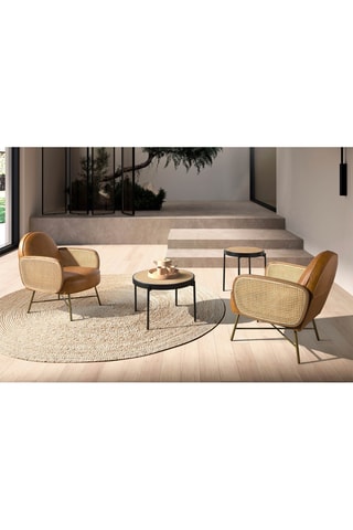 Cadeirão - Castanho -­ Em couro