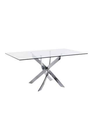 Table à manger en verre - 140 x 95 x 75 cm