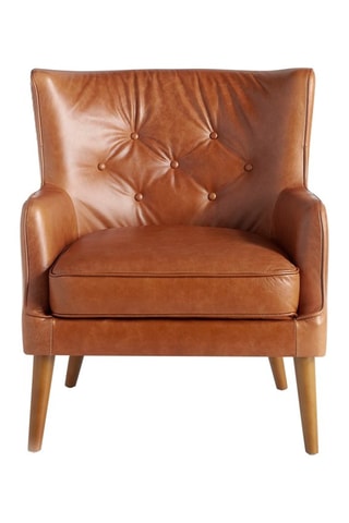 Cadeirão - Castanho - Em couro