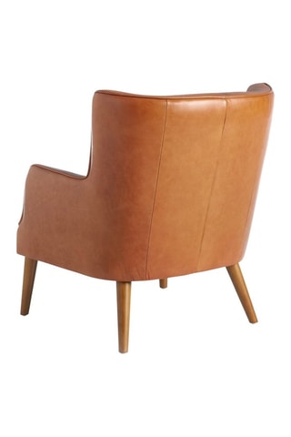 Cadeirão - Castanho - Em couro