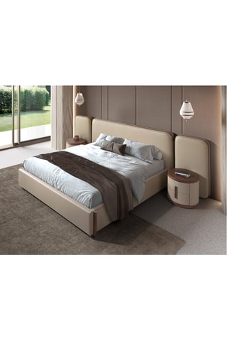 Cama em pinho maciço com sommier em faia - Área de deitar 180 x 200 cm