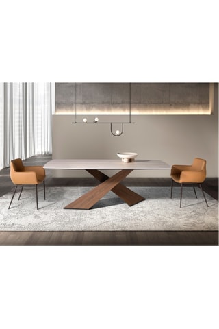 Table à manger en marbre - 220 x 100 x 75 cm