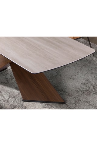 Table à manger en marbre - 220 x 100 x 75 cm