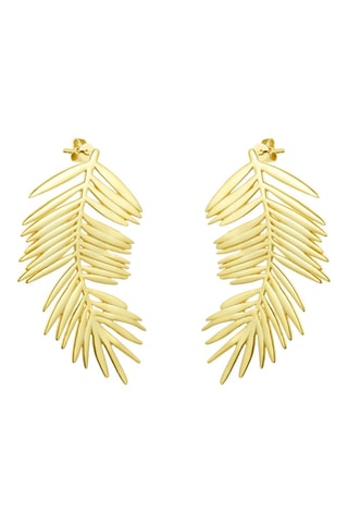 Pendientes - Plata bañada en oro amarillo