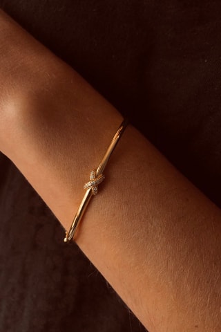 Pulsera - Plata chapada en oro rosa