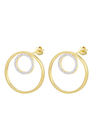 Pendientes - Plata bañada en oro fino