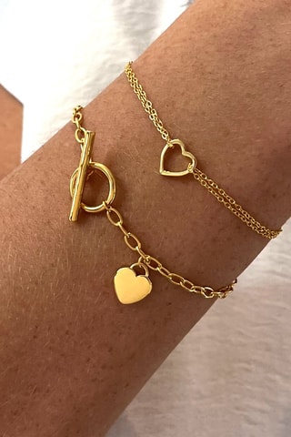 Pulsera - Plata chapada en oro amarillo