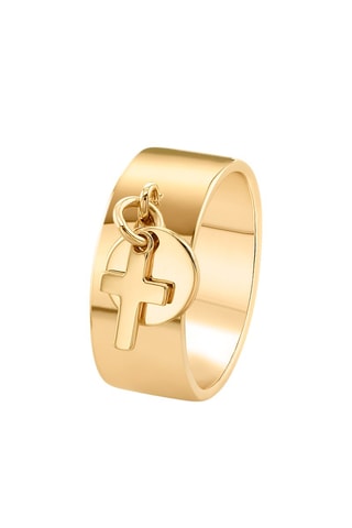 Anillo - Plata chapada en oro amarillo