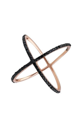 Anillo -  Plata chapada en oro rosa