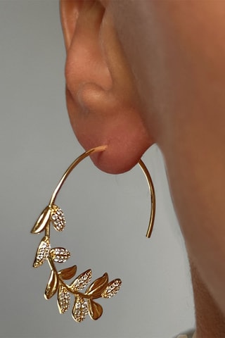 Pendientes - Plata chapada en oro amarillo