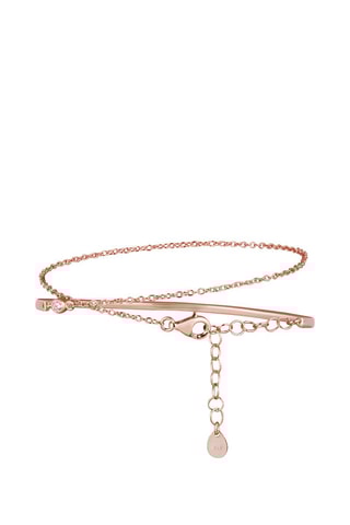 Pulsera - Plata chapada en oro rosa