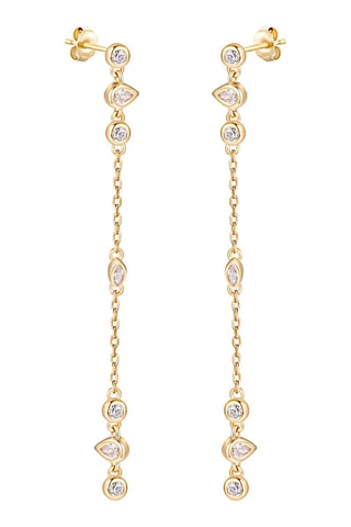 Pendientes - Plata chapada en oro amarillo