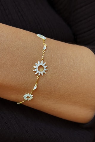 Pulsera - Plata chapada en oro amarillo