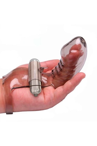 Vibrerende Massagevinger Zwart - 12 cm