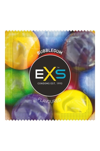 2 Latex Condooms- Bubble Gum - 54 cm