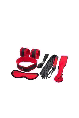 Bondageset Zwart en Rood - 7 Producten