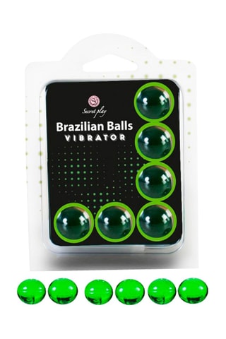 6 Braziliaanse Bollen Vibrator Groen