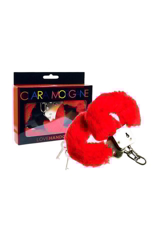 Handboeien Rood en Zilverkleurig