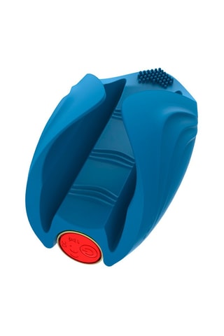 Vibrerende Masturbator Blauw - 11,9 cm