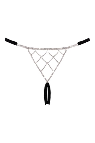 Open String met Sieraad Cottelli - Zwart