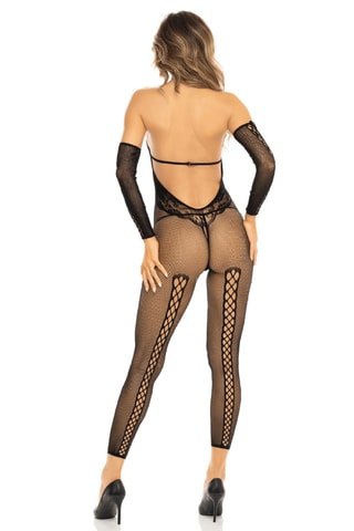 Bodysuit en Wanten René Rofé - Zwart