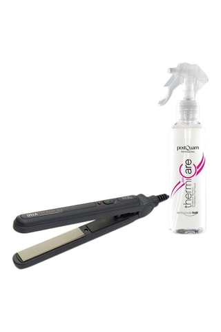 Plancha de pelo de viaje Iria XS y protector térmico - 150 ml