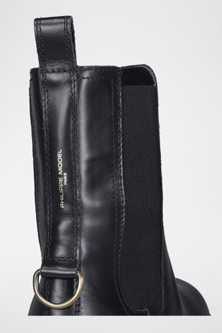 Bottines Chelsea en cuir - Noir