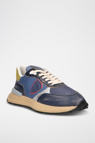 Baskets en cuir - Bleu