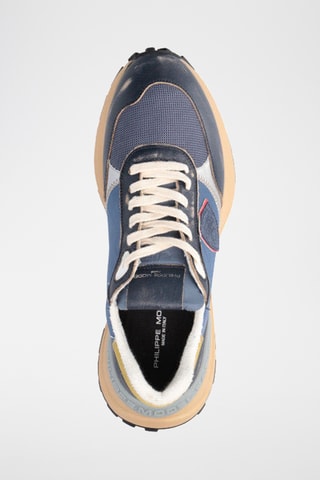 Baskets en cuir - Bleu