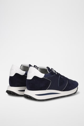 Baskets en cuir - Bleu marine