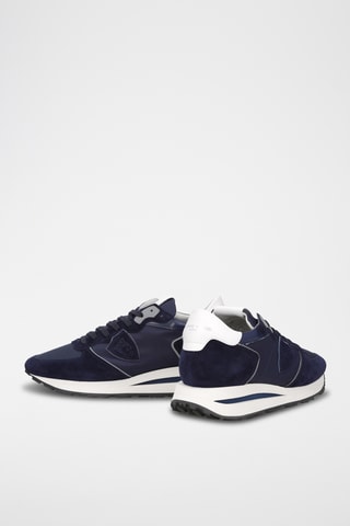 Baskets en cuir - Bleu marine