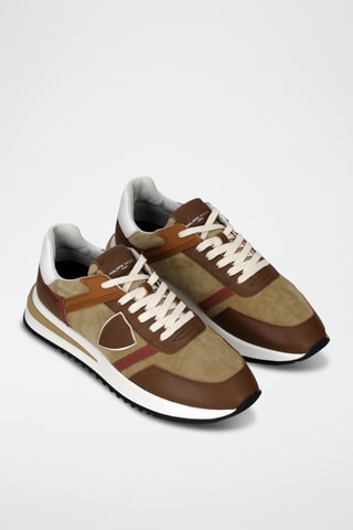 Baskets en cuir - Marron