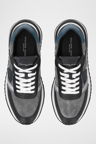 Baskets en cuir - Gris foncé