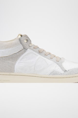 Baskets montantes en cuir - Blanc