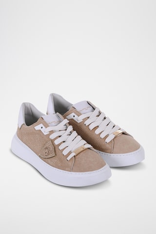 Leren Sneakers - Beige